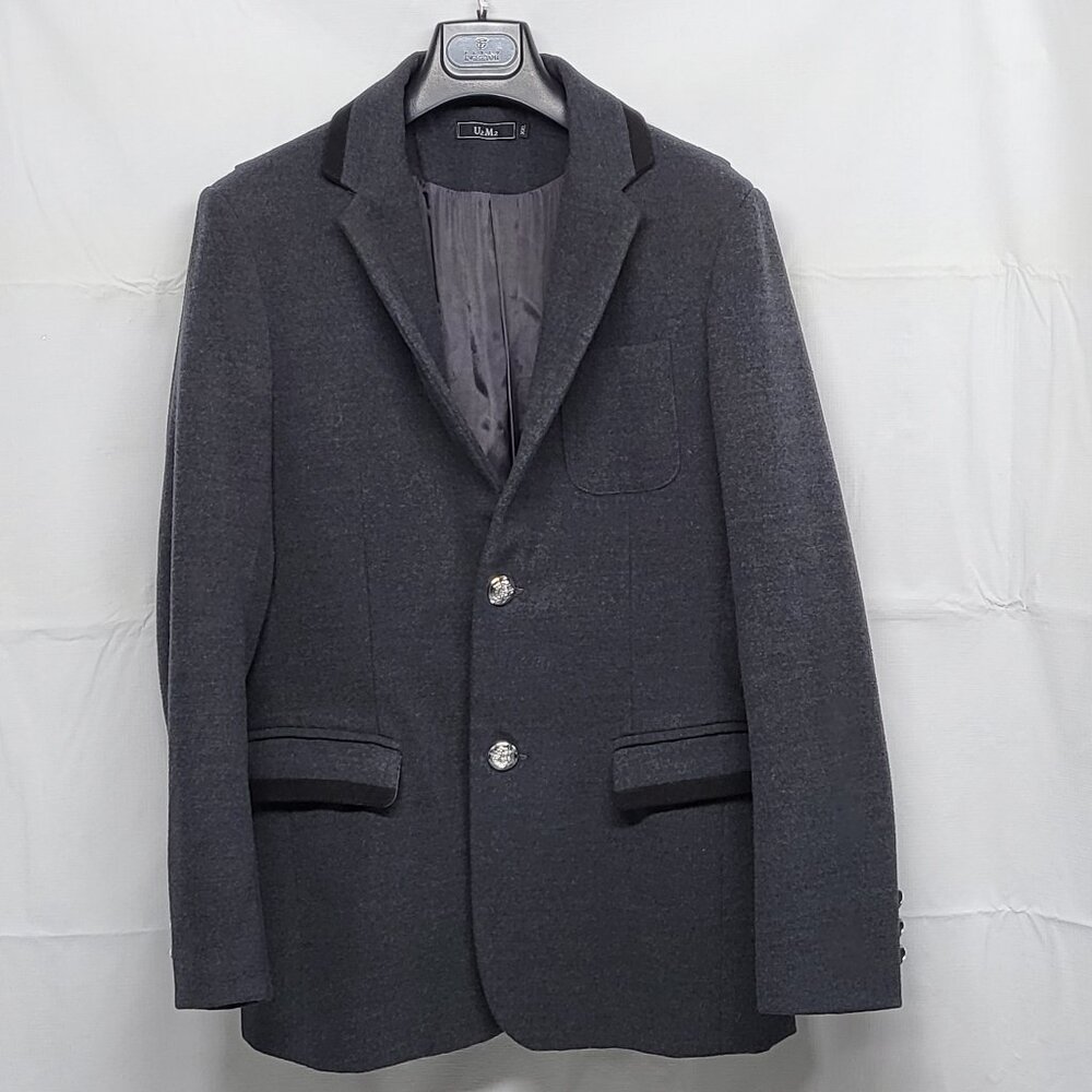 U2M2 Womens Fleece Blazer Jacket XXL Long Sleeve Lined Made in France
